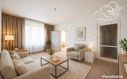 RealityDS - PREDAJ 2-izbového bytu, balkón+loggia, Komárnická | NOVÁ CENA - 219 000 €