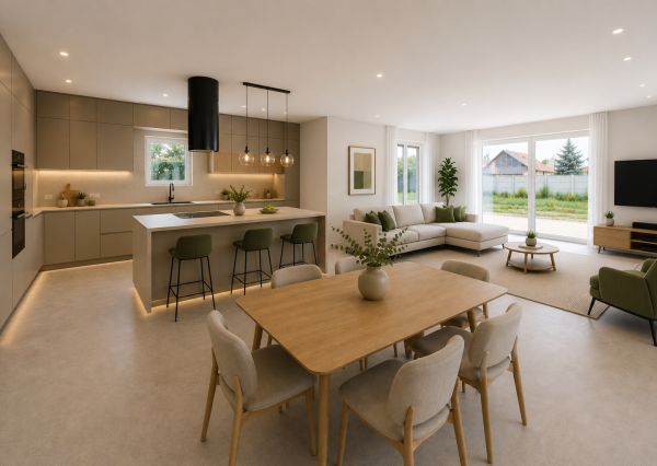 Predaj - 4 izb. NOVOSTAVBA BUNGALOVU  s 3 parkovacími plochami na 5,60 á pozemku, Šamorín