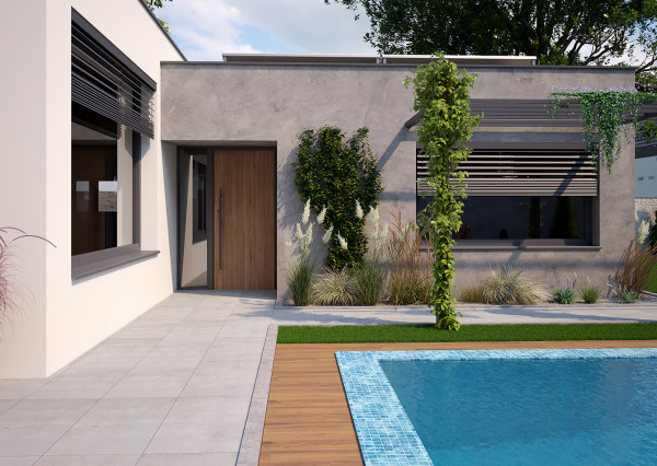 RealityDS – Predaj pozemku 803 m² so starším rodinným domom a projektom 4-izbového bývania s dvojgarážou | Blatná na Ostrove